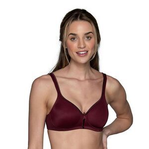 Vanity Fair Womens 72335 Body Caress Wirefree Bra 42B Wine NWT